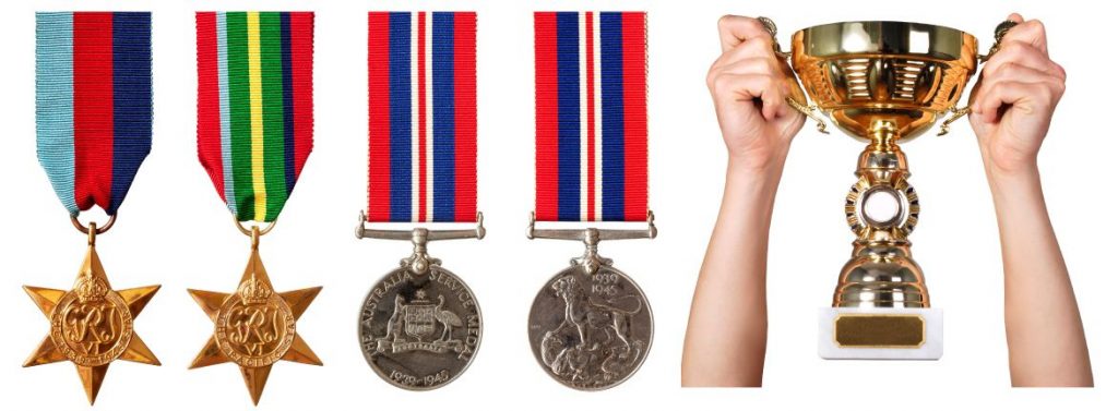 image of military medals